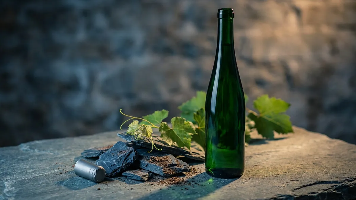 A German Riesling wine label highlighting grape variety, region, and Pradikat ripeness designation
