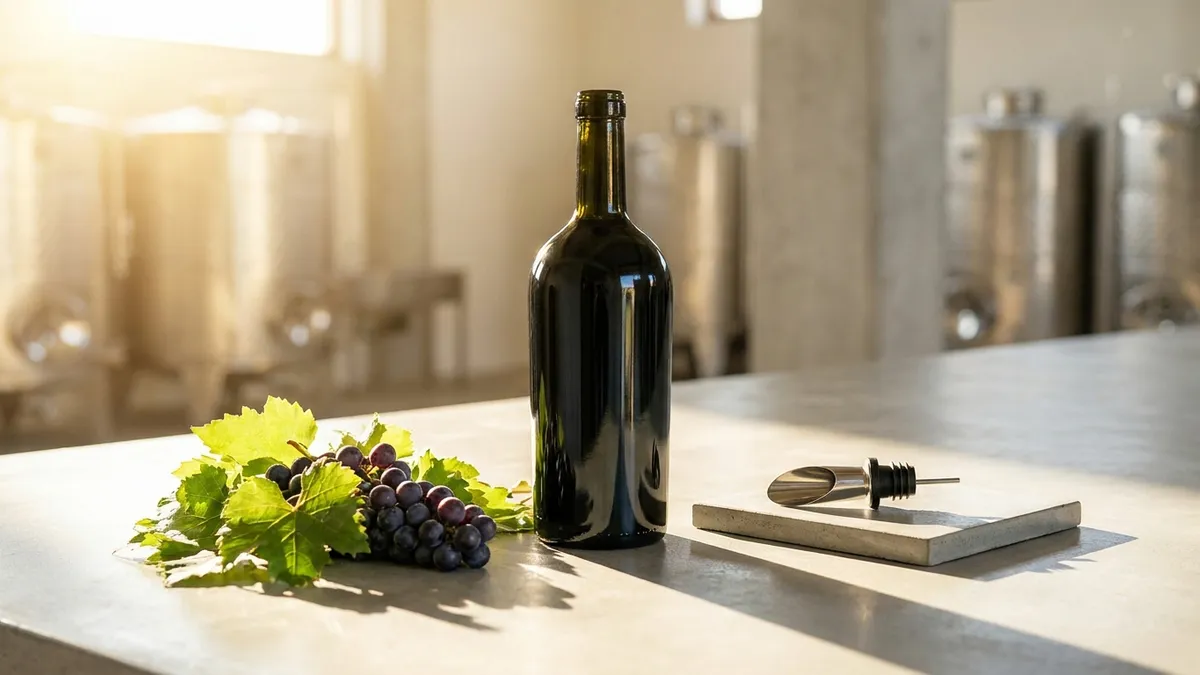 A New World wine label showing prominent grape variety name and sub-regional appellation